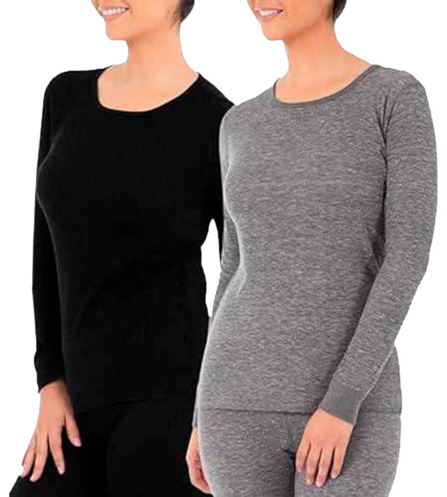 Fruit of the Loom Women's Micro Waffle Premium Thermal Underwear Tee Shirt
