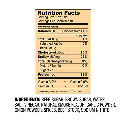 Cattleman's Cut Peppered Steakhouse Beef Jerky, 10 Ounce