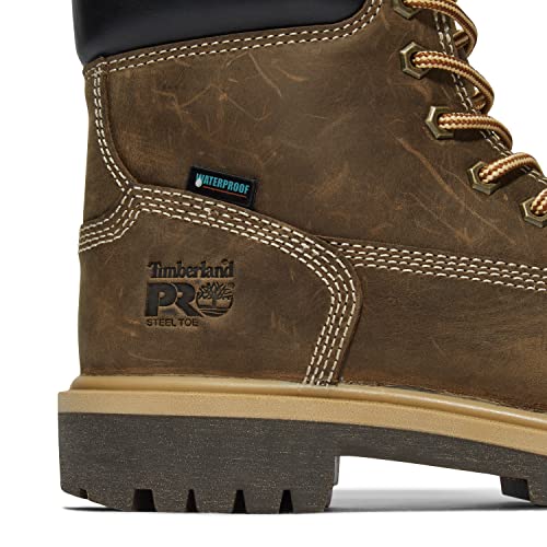 Timberland PRO Women's Direct Attach 6 Inch Steel Safety Toe Insulated Waterproof Industrial Work Boot