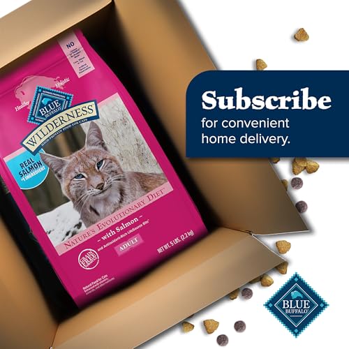 Blue Buffalo Wilderness Natural Adult Dry Cat Food, High-Protein and Grain-Free Diet, Supports Healthy Muscle Development and a Healthy Immune System, Chicken, 12-lb. Bag