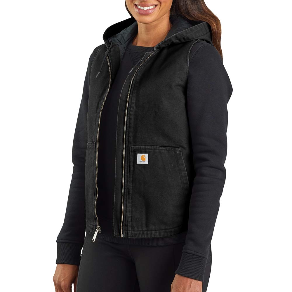 Carhartt Women's Washed Duck Hooded Insulated Vest