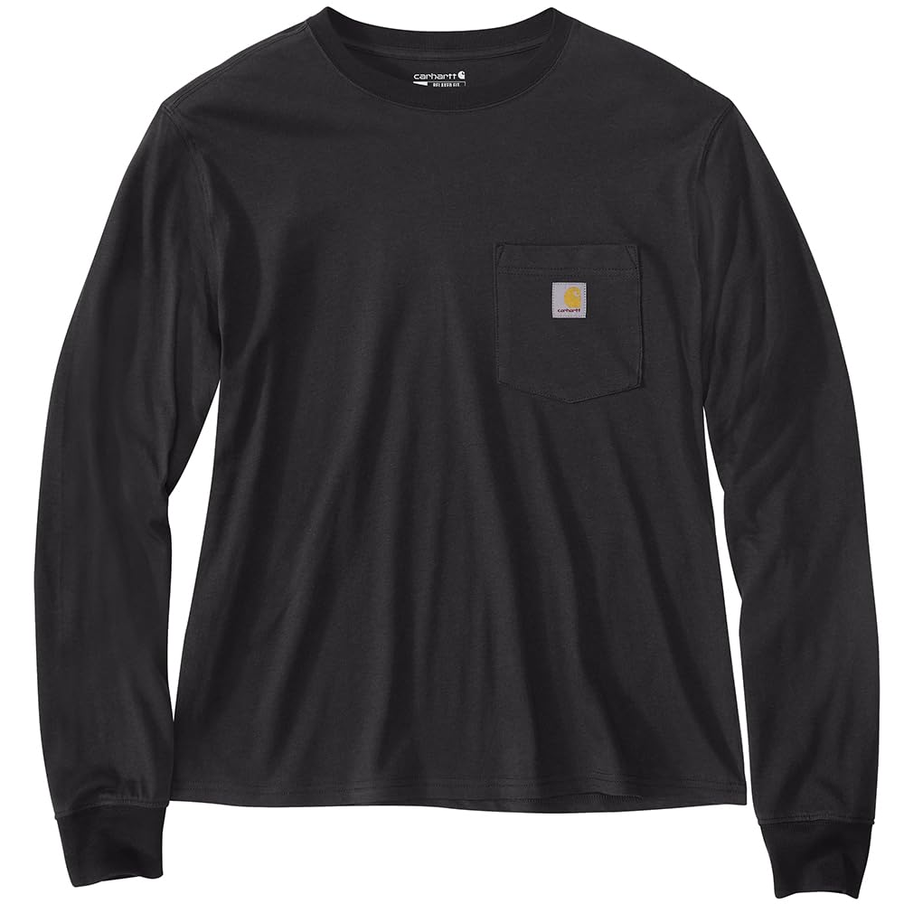 Carhartt Women's Loose Fit Lightweight Long-Sleeve Crewneck Pocket T-Shirt