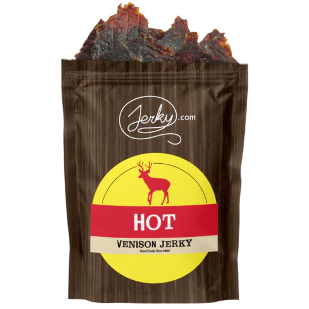Jerky.com Original Buffalo Jerky 3-Pack - Exotic Jerky High Protein, Gluten-Free, All-Natural Exotic Snack - Premium Wild Game Meat - Perfect for Hiking, Camping, and On-the-Go 1.75oz (Pack of 3)