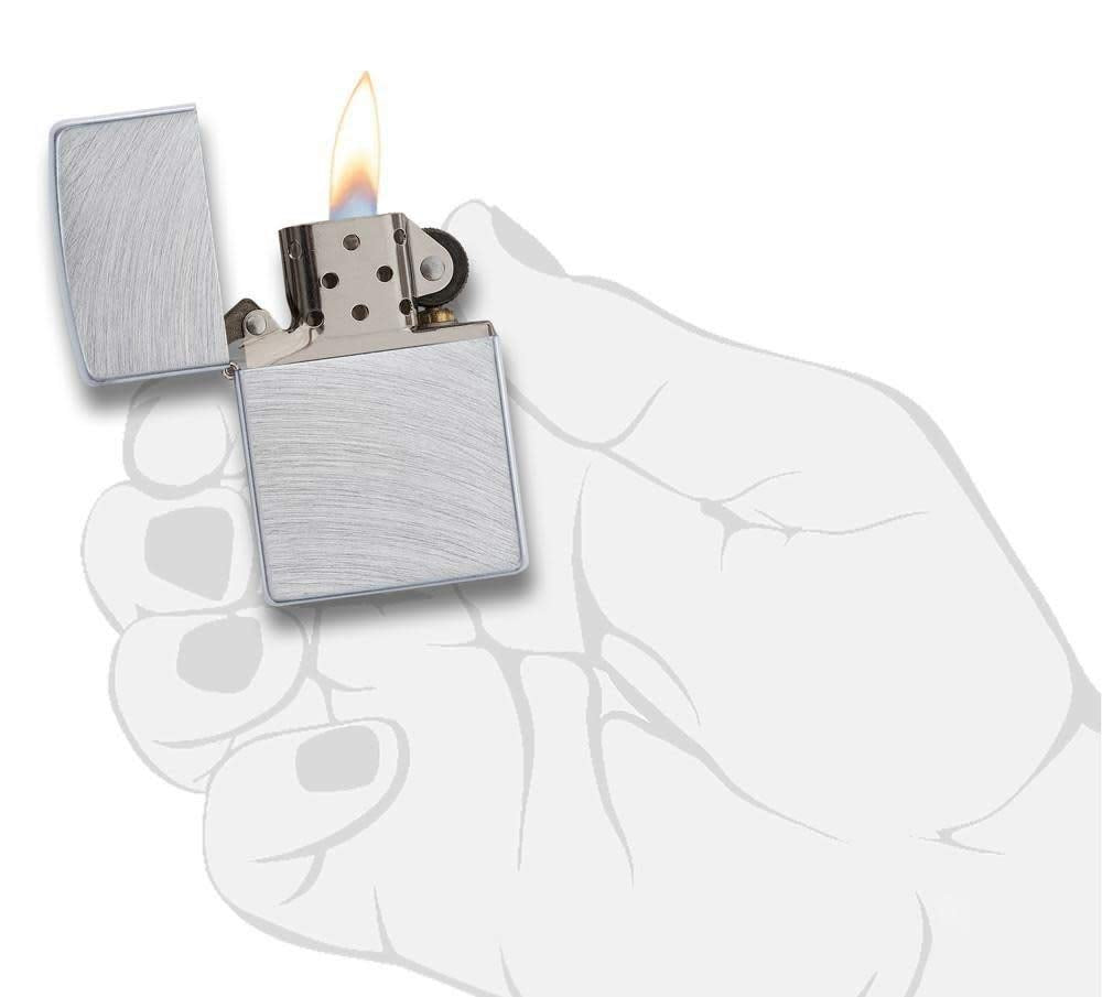 Zippo 200 Classic Brushed Chrome Pocket Lighter