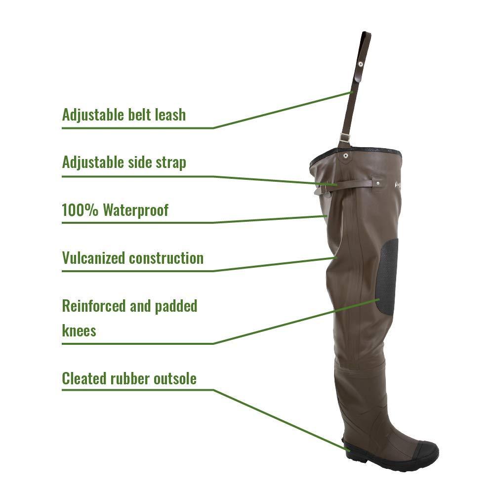 FROGG TOGGS Men's Classic 2 Hip Wading Boot in Felt or Cleated
