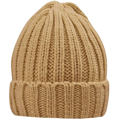Rosoz Winter Hats for Women Warm Thick Soft Stretch Cable Knit Beanie Skully Cap for Cold Weather