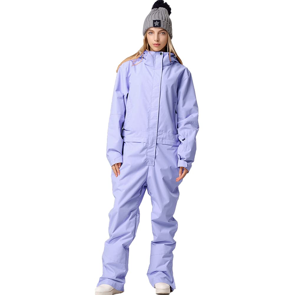 YEEFINE Women's Ski Suit One Piece Snowsuits Jumpsuits Winter Waterproof Snowboard Suits