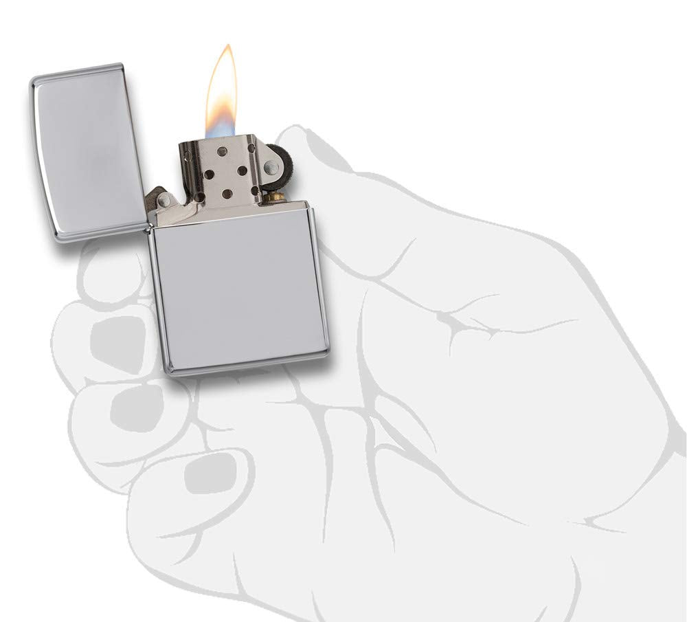 Zippo 200 Classic Brushed Chrome Pocket Lighter