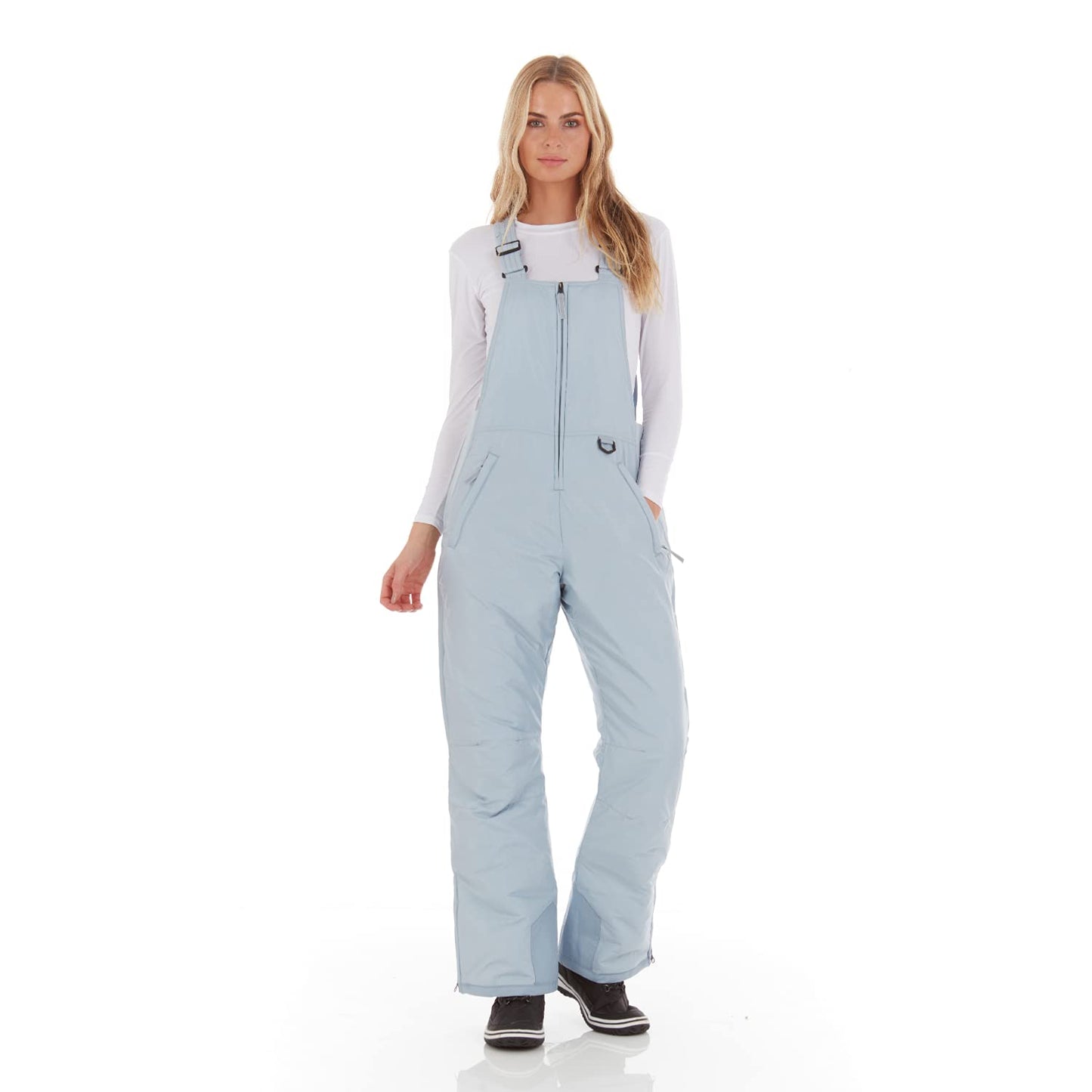 Arctic Quest Womens Ski Snow Bibs Pants Insulated Water Resistant Overalls Snowboarding Winter Waterproof Pants Women