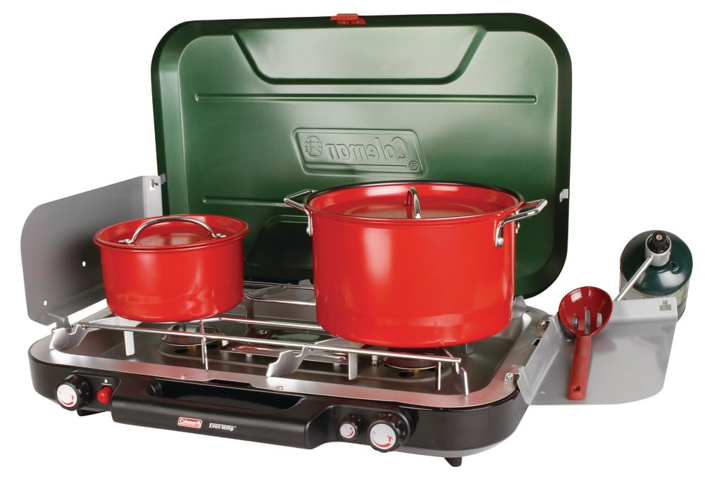 Coleman Classic 3-Burner Propane Camping Stove with InstaStart Ignition, Portable Cooktop with 3 Adjustable Burners & 28,000 BTUs of Power for Camping, Tailgating, Grilling, Hunting & More