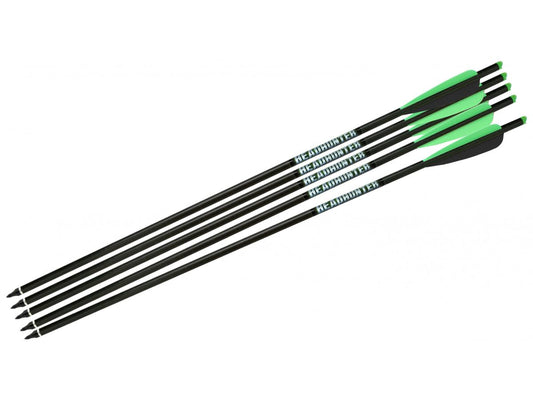 Barnett Outdoors Carbon Crossbow Arrows 5-Pack, Lightweight Hunting Bolts with Half-Moon Nock and Field Points