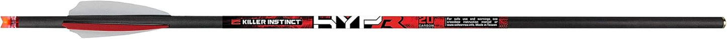 Killer Instinct Lighted Hypr Bolts 3 Pack. These Crossbow Bolts are Designed for Maximum Performance. Advanced Carbon Construction for The Toughest Prey.