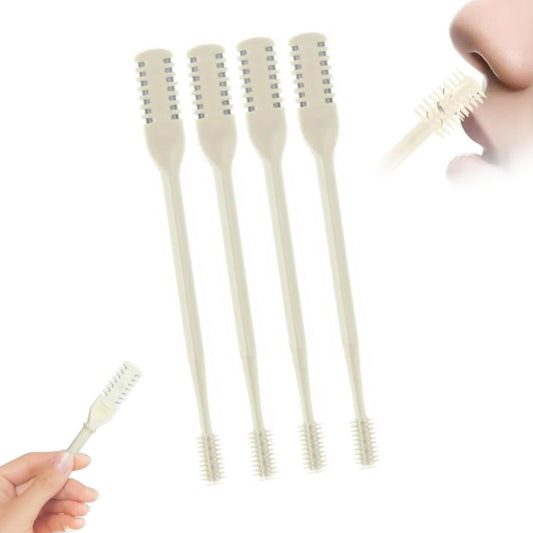 2-in-1 Nasal Hair Cutter, 2025 Upgrade Double Sided Nose Hair Knife, Portable Nostril Hair Remover Tool, 360° Nose Hair Trimme & Ear Picker for Women and Men (#1, 4pcs)