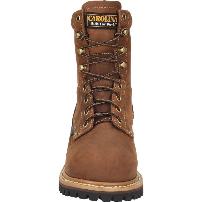 Carolina Women’s Elm 8” Waterproof Comp Toe Logger Boot, Dark Brown - 6.5 M