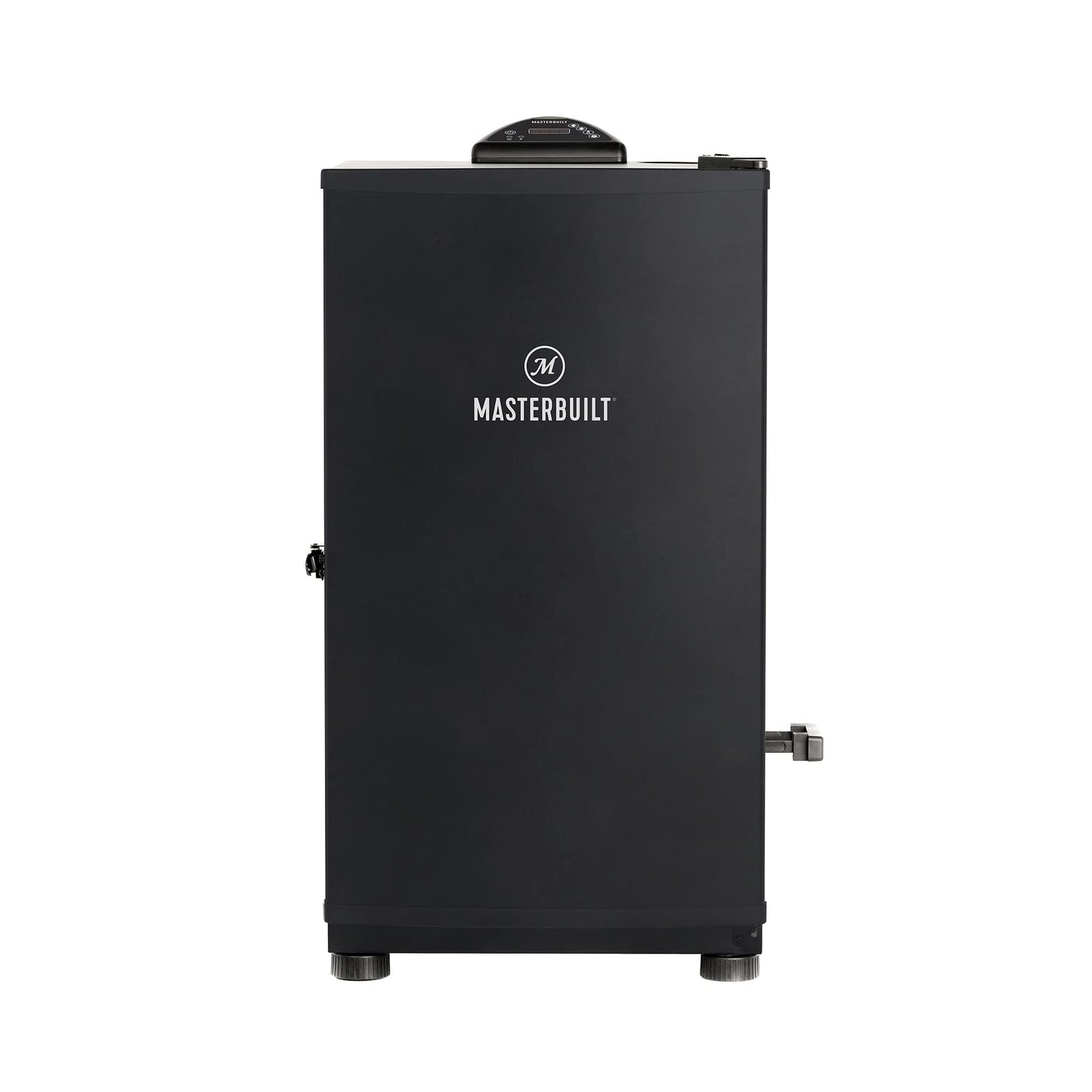 Masterbuilt® 30-inch Digital Electric Vertical BBQ Smoker with Leg Kit, Side Wood Chip Loader and 710 Cooking Square Inches in Black, Model MB20070421