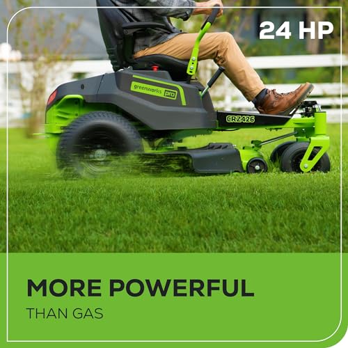 Greenworks 60V 21” Cordless (Push) Lawn Mower (LED Lights + Aluminum Handles), 5.0Ah Battery and Rapid Charger