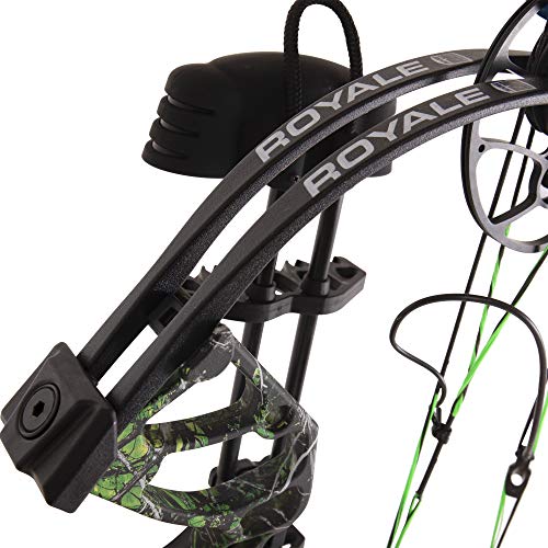 Bear Archery Royale Ready to Hunt Compound Bow Package for Adults and Youth, 12”- 27” Draw Length, 5-50 Lbs Draw Weight, Up to 290 FPS, Limbs Made in USA, Limited Life-Time Warranty