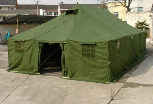 Four Season Outdoor Polyester Canvas Steel Army Military Camping Tent