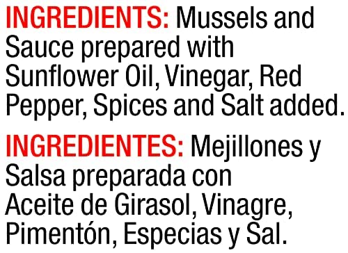 Vigo Premium Imported Canned Seafood, Mussels in Marinade Sauce, Specialty Flavored, Perfect for Recipes and Dishes (Mussels in Marinade Sauce, 4 Ounce (Pack of 10))