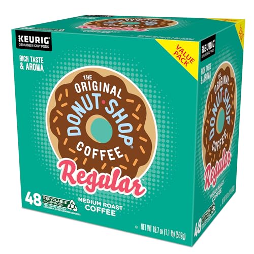 The Original Donut Shop Regular Keurig Single-Serve K-Cup Pods, Medium Roast Coffee, 96 Count