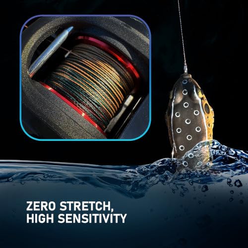 Reaction Tackle Braided Fishing Line Blue Camo 8LB 150yd