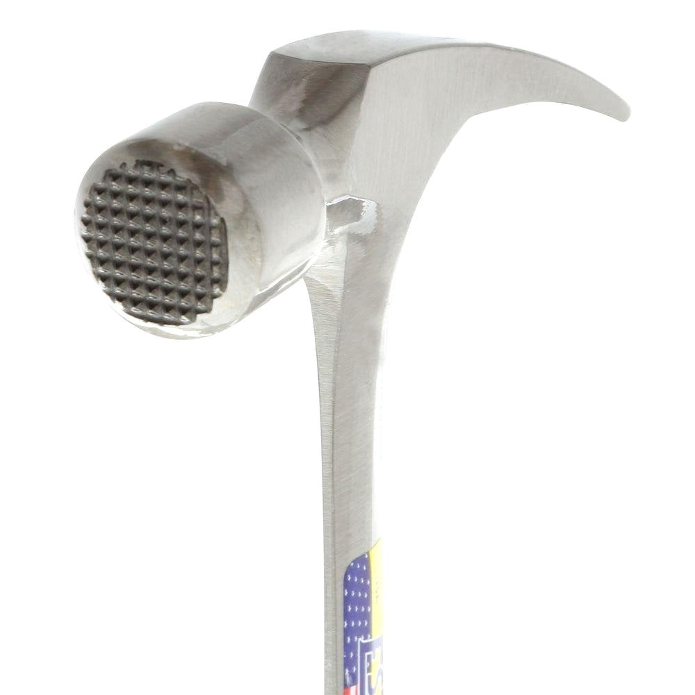 ESTWING Framing Hammer - 22 oz Long Handle Straight Rip Claw with Milled Face & Shock Reduction Grip - E3-22SM