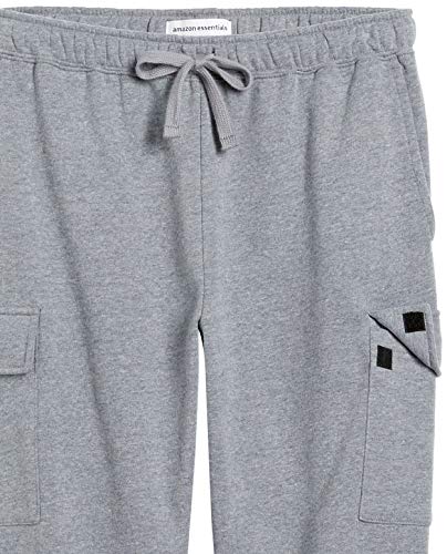 Amazon Essentials Men's Relaxed Fit Cargo Fleece Jogger Sweatpants with Drawstring