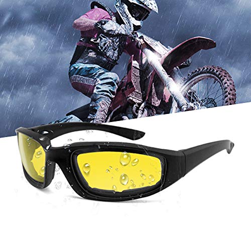 3 Pair Motorcycle Riding Glasses Padding Goggles UV Protection Dustproof Windproof Motorcycle Sunglasses for Outdoor Actives