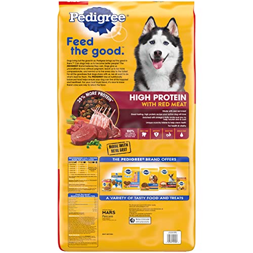 Pedigree Complete Nutrition Adult Dry Dog Food, Grilled Steak & Vegetable Flavor, 18 lb. Bag