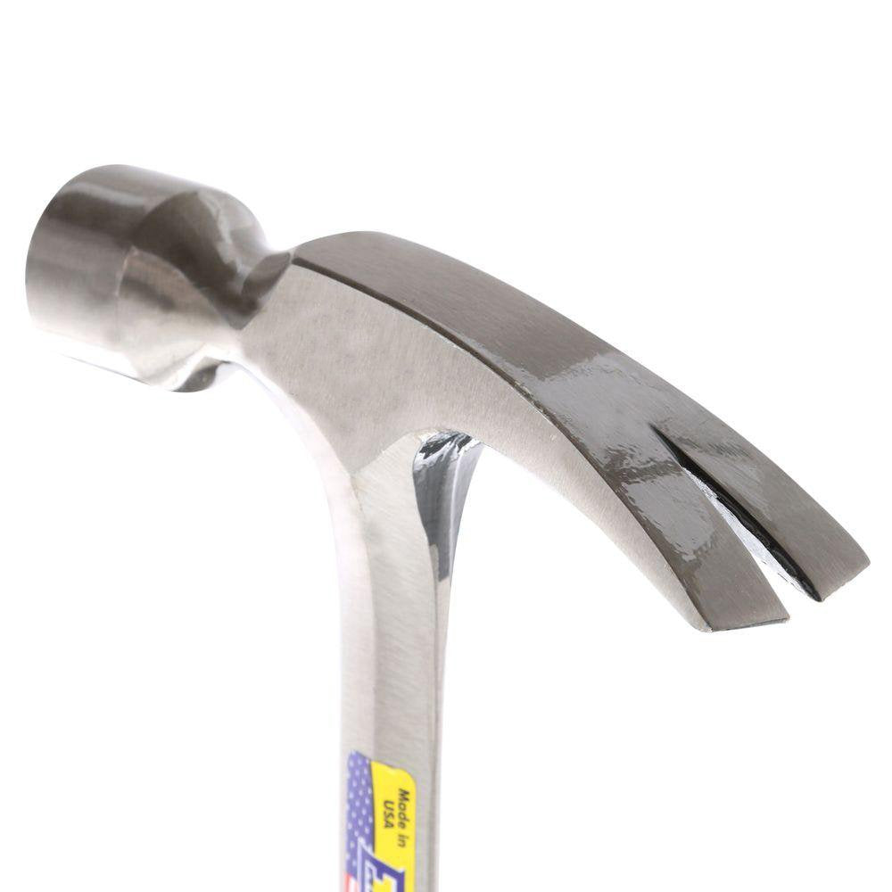 ESTWING Framing Hammer - 22 oz Long Handle Straight Rip Claw with Milled Face & Shock Reduction Grip - E3-22SM