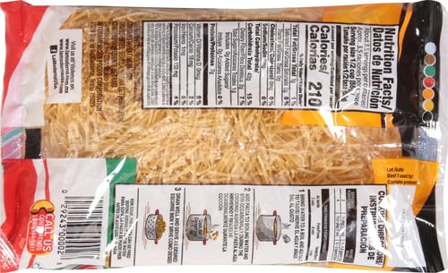 LA MODERNA, Noodles, Pasta, Made with Durum Wheat Grits, Enriched with Vitamins and Iron, 7 oz, Pack of 20