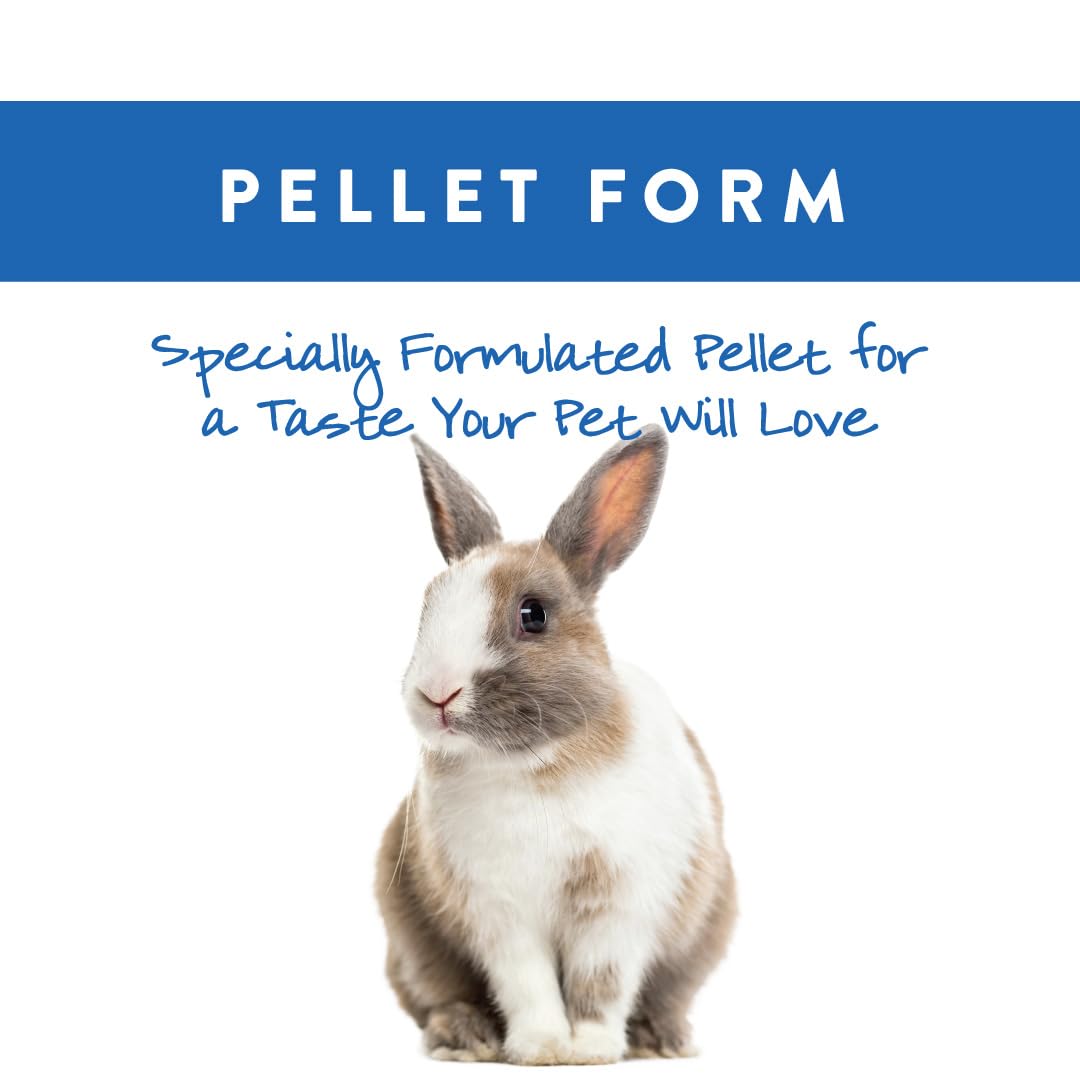 Small World Rabbit Food Pellets – Complete Feed for Rabbits Fortified with Vitamins and Minerals – Nutritious Bunny Food for Growth and Maintenance – Small Animal Pellets – 10 lb Bag