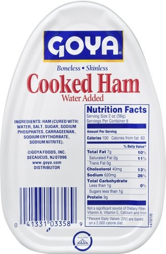Goya Foods Cooked Ham, 16 Ounce (Pack of 12)