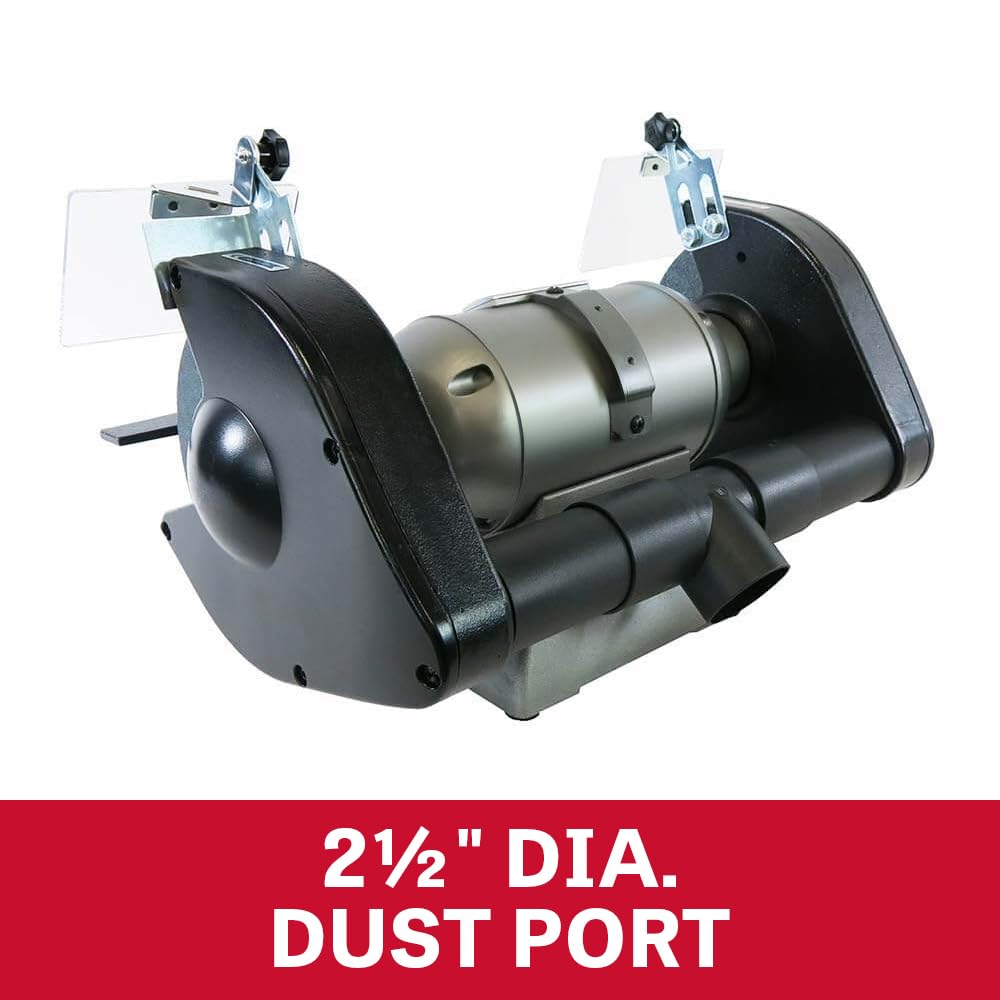 JET 8-Inch Industrial Bench Grinder, 3600 RPM, 1 HP, 115V 1Ph (Model IBG-8)