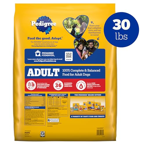 Pedigree Complete Nutrition Adult Dry Dog Food, Grilled Steak & Vegetable Flavor, 18 lb. Bag