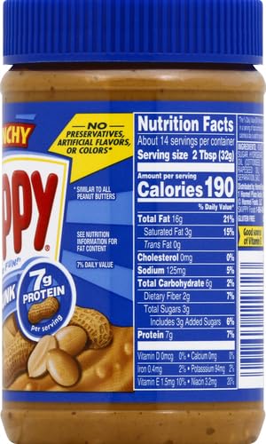 SKIPPY Peanut Butter, Super Chunk, 40 Ounce