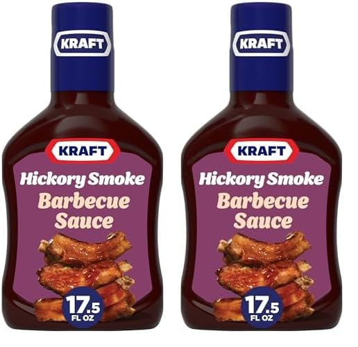Kraft Hickory Smoke Slow-Simmered Barbecue Sauce, 17.5 oz Bottle