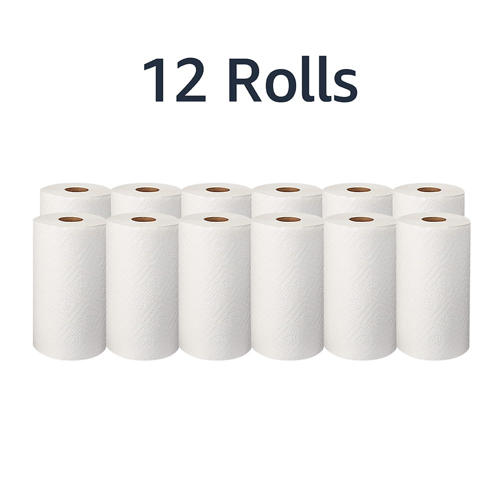 AmazonCommercial 2-Ply White Adapt-a-Size Kitchen Paper Towels (SOFI-056) | Bulk | Adapt-a-size | Individually Wrapped | FSC Certified |140 Towels per Roll (30 Rolls)(11 x 6 Sheet)