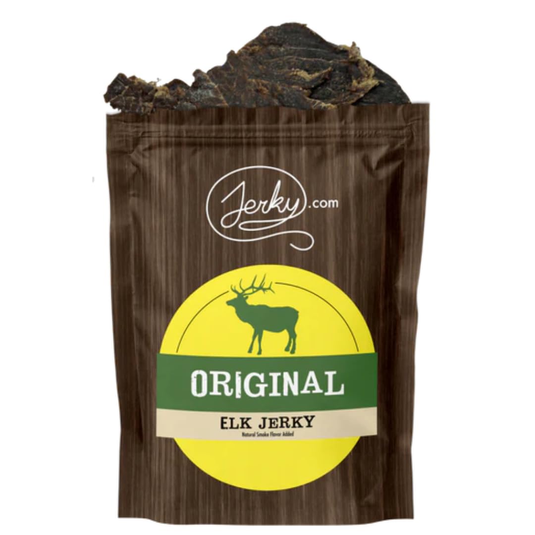 Jerky.com Original Buffalo Jerky 3-Pack - Exotic Jerky High Protein, Gluten-Free, All-Natural Exotic Snack - Premium Wild Game Meat - Perfect for Hiking, Camping, and On-the-Go 1.75oz (Pack of 3)