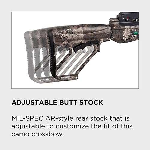 CenterPoint Archery Sniper Elite 385 Crossbow Package C0004 With 4x32mm Scope, Quiver And Arrows, Black/Camo