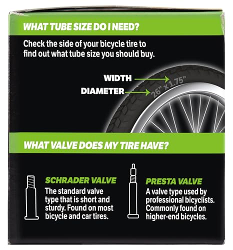 Bike Inner Tube with Slime Puncture Sealant, Extra Strong, Self Sealing, Prevent and Repair