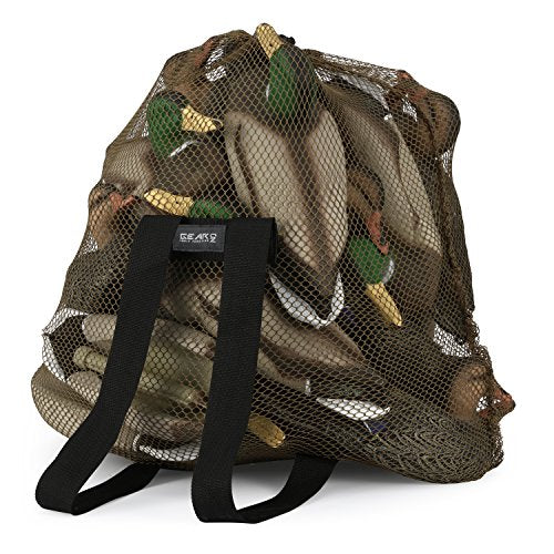 Duck Decoy Bag 30"x32" Mesh Decoy Bag for Goose, Turkey Waterfowl, Light Weight with Adjustable Comfort Shoulder Straps