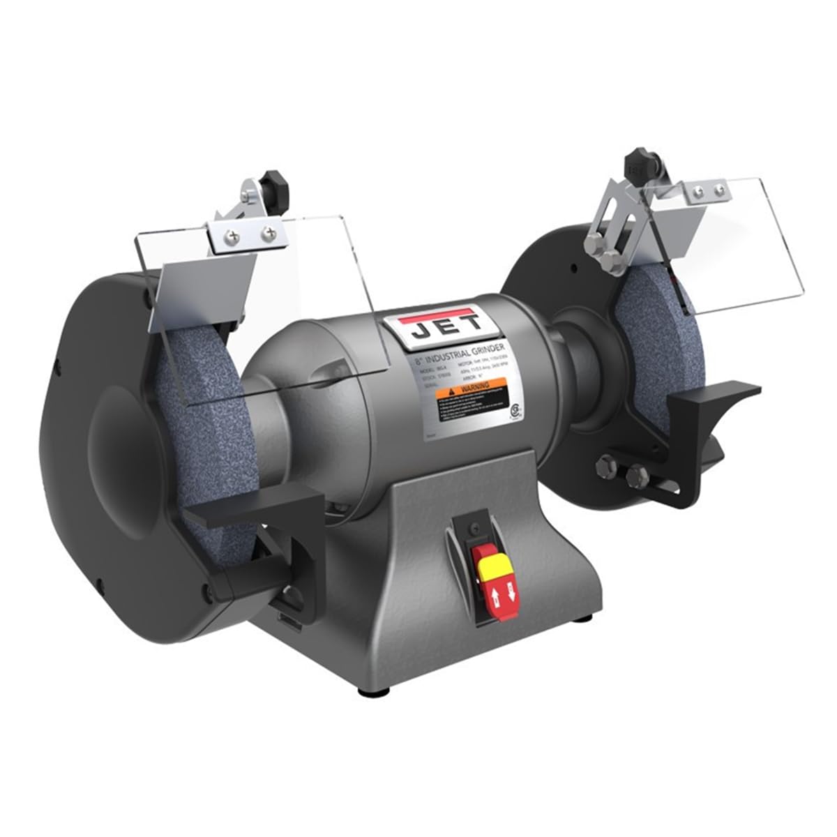 JET 8-Inch Industrial Bench Grinder, 3600 RPM, 1 HP, 115V 1Ph (Model IBG-8)