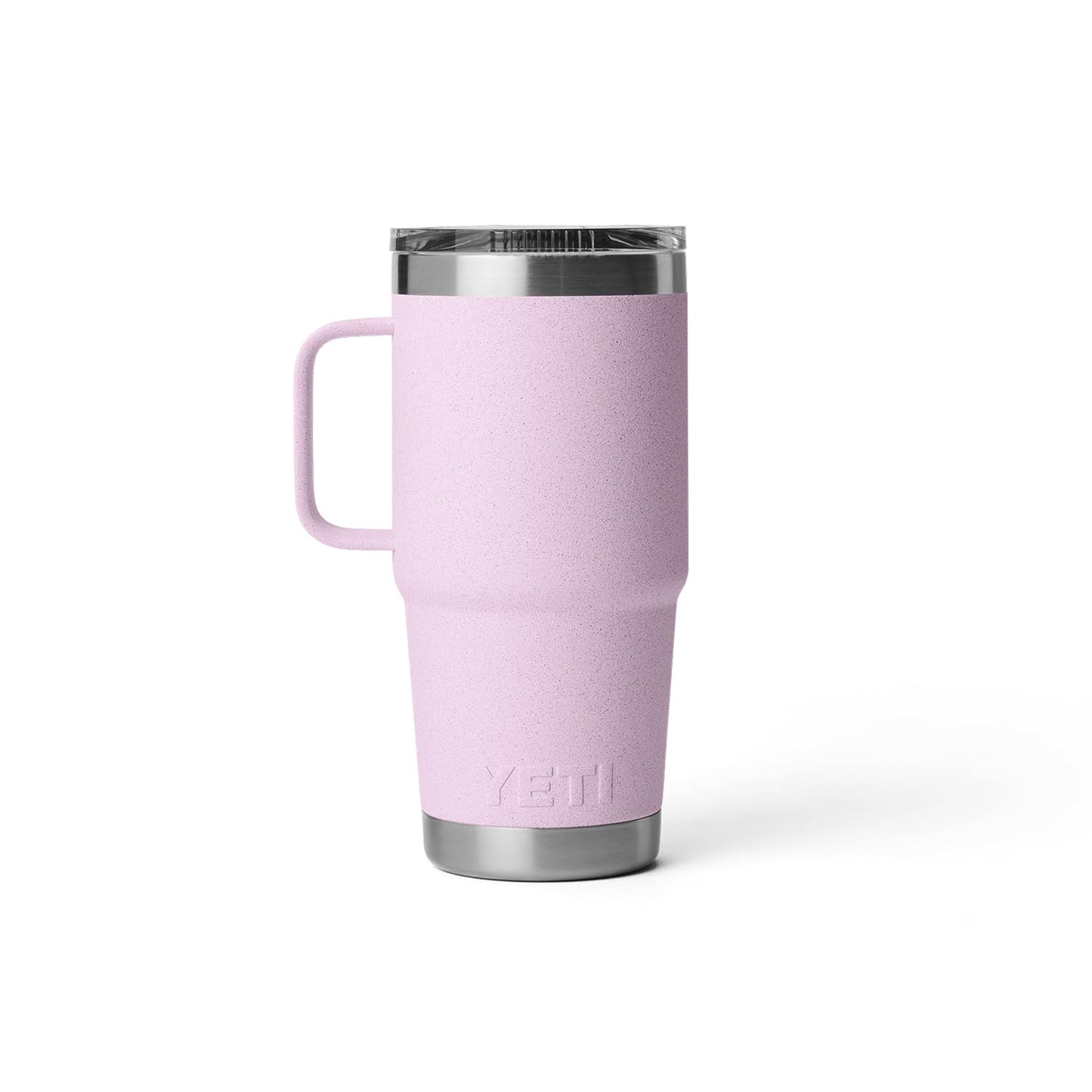 YETI Rambler 20 oz Travel Mug, Stainless Steel, Vacuum Insulated with Stronghold Lid, Cherry Blossom