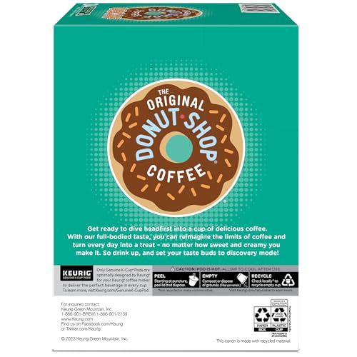 The Original Donut Shop Regular Keurig Single-Serve K-Cup Pods, Medium Roast Coffee, 96 Count