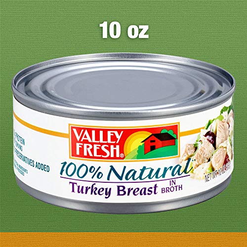 VALLEY FRESH, Chuck Chicken in Water, White & Dark, 10 Ounce (Pack of 12)