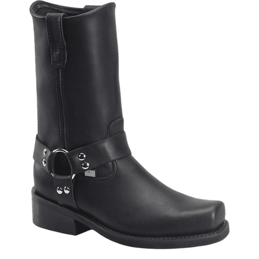 Double-H Barry 11" Harness Boots for Men - Leather, with PermaFresh Cushioned Insole and Slip-Resistant Outsole, Made in USA