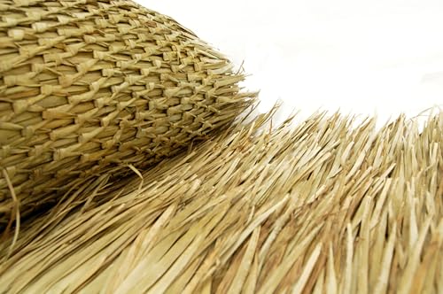 Forever Bamboo Mexican Palm Thatch Roof Runner Roll for Eco-Friendly Duck Blind Grass Tiki Hut Palapa Roofing Tiki Bars 35 in H x 8 ft L