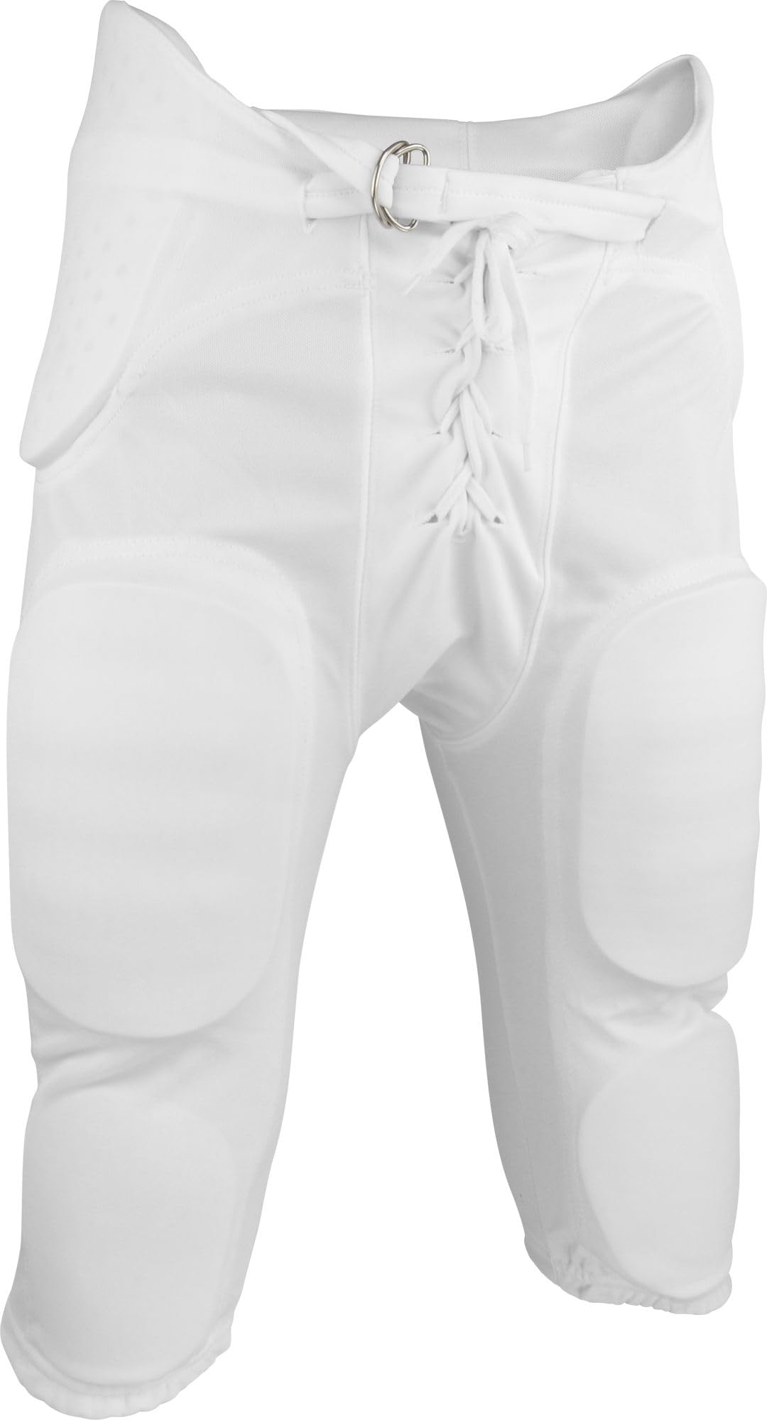 Sports Unlimited Double Knit Integrated Youth Football Pants with Pads - Youth Football Practice Pants for Boys, White