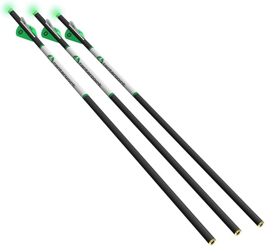 CenterPoint Archery AXCCA203PK Premium .003-Carbon Crossbow Arrows With Lighted Half-Moon Nocks